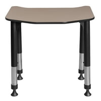 Radni stol za učenike s podesivom visinom od 26 24 - Bež