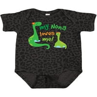 Inktastic Moja nona voli me unuk dinosaur poklon dječji body bodysuit