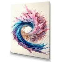 DesignArt Multi-Color Paint Swirl IV platno zidna umjetnost