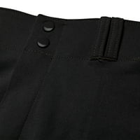 Široke bejzbolske hlače s otvorenim dnom, srednje veličine za odrasle, Crne