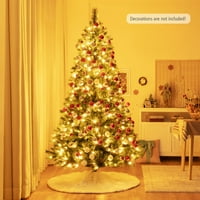 Umjetno božićno drvce s unaprijed osvijetljenim, visećim božićnim drvcem s toplim LED žaruljama