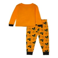 Mickey Mouse Toddler Boys Halloween Snug Fit Cotton Dugi rukavi pidžama, 2-komad PJ set