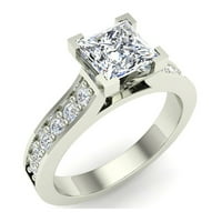 Zaručnički prstenovi dijamantni prstenovi za žene u bijelom zlatu 14k 1. CT TW