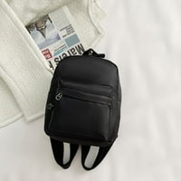 Mini ruksak s patentnim zatvaračem od čistog najlona s gornjom ručkom, studentska torba za rame