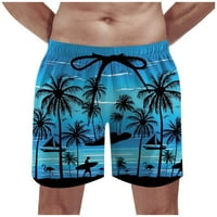 Muške kratke hlače, Muške kratke hlače s printom, nove tropske havajske plaže modne prozračne Ležerne hlače u