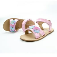 _ / Ravne dječje sandale, cvjetne cipele za plažu, sandale za djevojčice, sandale za gornju odjeću, klizači za