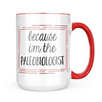Neonblond jer sam paleobiolog, zabavan poklon s natpisom šalica za ljubitelje kave i čaja