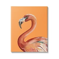 Tropski portret ptica flaminga, akvarelna grafika, Umjetnička galerija, omotano platno, zidni tisak, dizajn Patricia