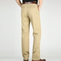 Shomport muški vitki konusni rastezljive ležerne hlače radne hlače s džepovima s džepovima