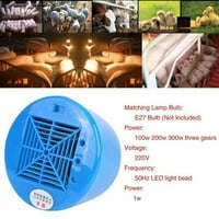 220V rastuća svjetiljka za grijanje termostat grijač ventilatora za inkubatore za svinjska jaja