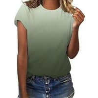 Ženske Ležerne ljetne majice s okruglim dekolteom s printom u donjem rublju, majice za vježbanje kratkih rukava,