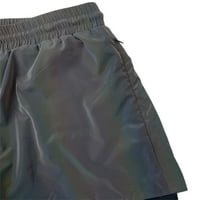 Muške sportske kratke hlače za trčanje s laganim reflektirajućim dizajnom, prozračne casual kratke hlače s visokim