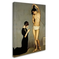 Zaštitni znak likovna umjetnost 'Vodivna ponuda Saint Sebastian' Canvas Art by Angel Zarraga