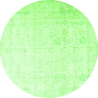 Ahgly Company zatvoreni okrugli perzijski zeleni prostirke, 4 'krug
