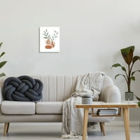 Stupell Industries boho keramička biljka mirni život Moderna terakota ilustracija, 15, dizajn breze i tinte