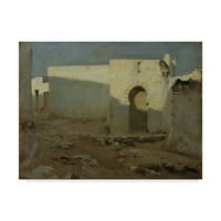 Zaštitni znak likovne umjetnosti 'Maurish Buildings in Sunlight' platno umjetnost John Singer Sargent