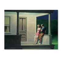 Zaštitni znak likovne umjetnosti 'Ljetna večer' platno umjetnost Edwarda Hoppera