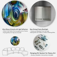 Dizajn umjetnosti mumbo Moderni kružni metalni zidni umjetnički disk od 23