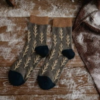 Čarape za muškarce i žene, zimske ženske čarape, stabla srednje duljine koja čuvaju toplinu, slatke vunene čarape