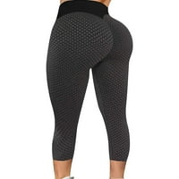 Joga hlače ženske Ženske elastične tajice za jogu fitness teretana za trčanje sportske aktivne hlače Ženske crne