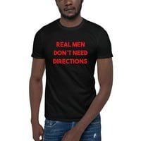 2xl crveni pravi muškarci ne trebaju upute majice s kratkim rukavima prema nedefiniranim darovima