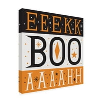 Zaštitni znak Fine Art 'Svečano strah Eek Boo Ahh' Platno umjetnost Michaela Mullana
