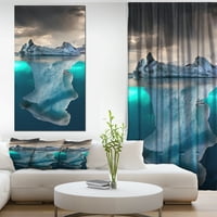 Dizajnirati 'Veliki ledeni brijeg u moru' Seascape Photography Canvas Art Print