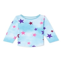 Garimals zvijezde za djevojčice, tiskaju majicu dugih rukava, veličine 0 3m-24m