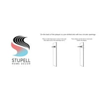 Stupell Industries retro kamen apstrakcija deco nadahnuta isprekidani linijski rad, 19, dizajnirala Ishita Banerjee