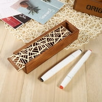 Tebre drvena kutija olovke, kutija s olovkom, vrste drvene olovke kućište za stolne papire za skladištenje pribora