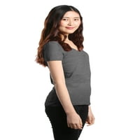 Shop4ver Women's My Perfect Day Gamer Slim Fit V-Neck majica X-Small Heather Coarcoal