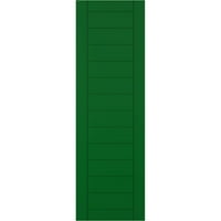 Rolete od PVC-a od 12 do 71 s vodoravnom šipkom od PVC-a u modernom stilu s fiksnim nosačem, zeleni Viridian