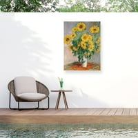 Claude Monet 'Suncowers' vanjski zidni dekor za cijelo vrijeme