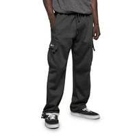 Muške hlače od elastične elastike u struku, jednobojne hlače s džepovima, široke sportske hlače
