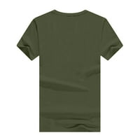 Rasprodaja ispod $ $ $ Ženske majice sa smiješnim printom Casual majice kratkih rukava vojska zelena, e-mail