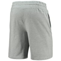 Muške sportske kratke hlače u sivoj boji s resama i resicama od pletiva