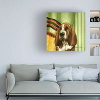 Brenda Harris Tustian 'Basset Hound' platno umjetnost