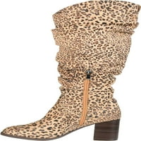 Kolekcija ženskih putovanja aneil široko teleći koljeno visoko slouch boot leopard fau antilop m