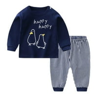 Trenirka za dječake i djevojčice od 0 do 5 godina pidžama Set pulover dugih rukava dukserica + hlače pidžama od