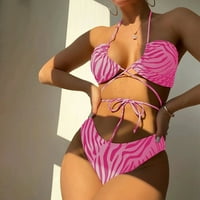 Ženski kupaći kostimi za kontrolu trbuha Plus size kupaći kostim seksi bikini set s visokim kontrastom poprsja