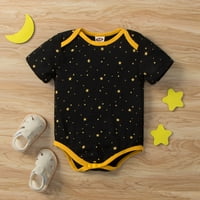 Odjeća za malu djecu za djevojčice i dječake s printom crtanih zvijezda klizači kratkih rukava odjeća za kombinezone