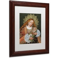 Zaštitni znak likovna umjetnost Djevica i sin iv platno umjetnost majstora likovne umjetnosti, bijela mat, drveni