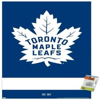 Toronto Maple Leafs-poster s logotipom na zidu s gumbima, 22.375 34