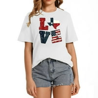 Retro majica s američkom zastavom od 4. srpnja, majica sa zastavom Teksasa volim Teksas