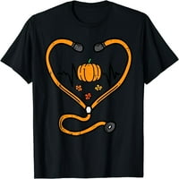Majica liječnika NICU-a sa stetoskopom medicinske sestre za Dan zahvalnosti, jesenski piling