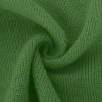 Ženski kapuljač srednje duljine kapuljača kaputa Čvrsta boja Dugi rukavi zgusnut srednji dugački džemper kardigan