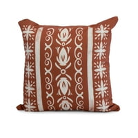 20 20 kubanske pločice, Vanjski jastuk s geometrijskim printom, crveno-narančasta