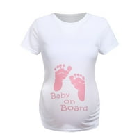 Wolfast promocija žene majčinstvo s kratkim rukavima otisak majica majica trudnoća odjeća