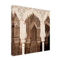 Zaštitni znak likovna umjetnost 'napravljena u španjolskim arapskim lukovima u Alhambra II' platno umjetnost Philippea