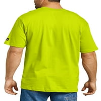 Pravi dickies muškarci i velika muški poboljšana vidljivost majice s teškim rukavima s kratkim rukavima